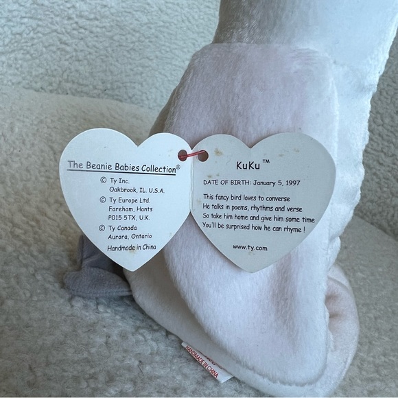 Ty Beanie Babies Kuku The Cocatoo - Picture 5 of 7